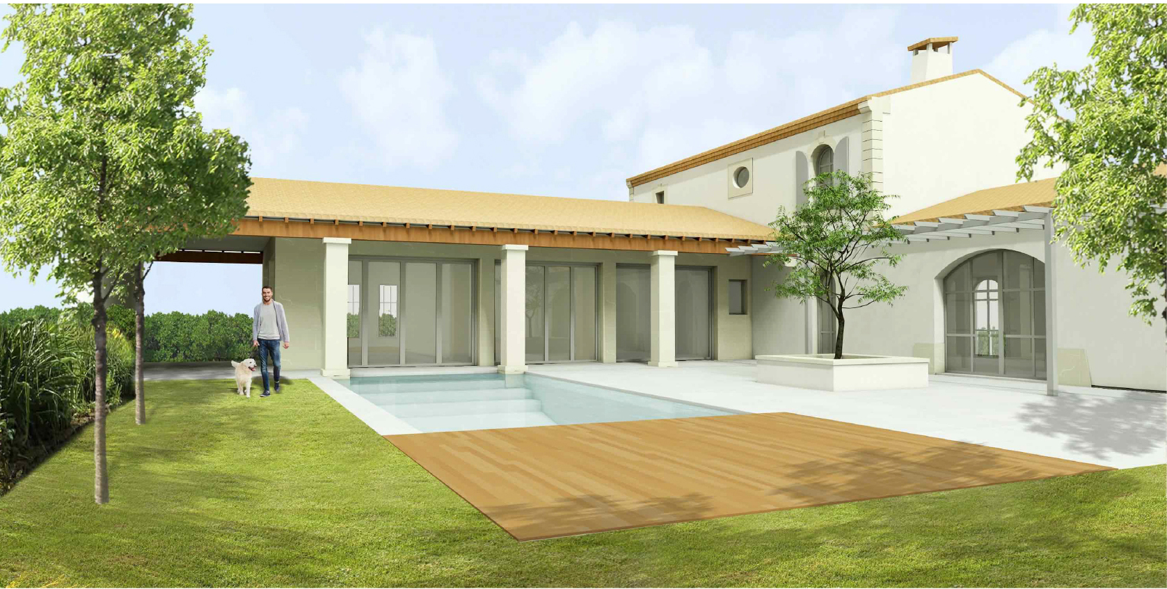 Le perron de la Bastide